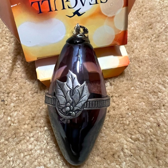 Seagull pewter & glass ornament. Made in Nova Scotia Canada - Picture 4 of 6